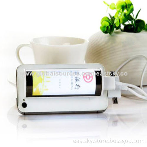 2200mAh Illuminated External Battery, LED Light Box Advertising DesignNew